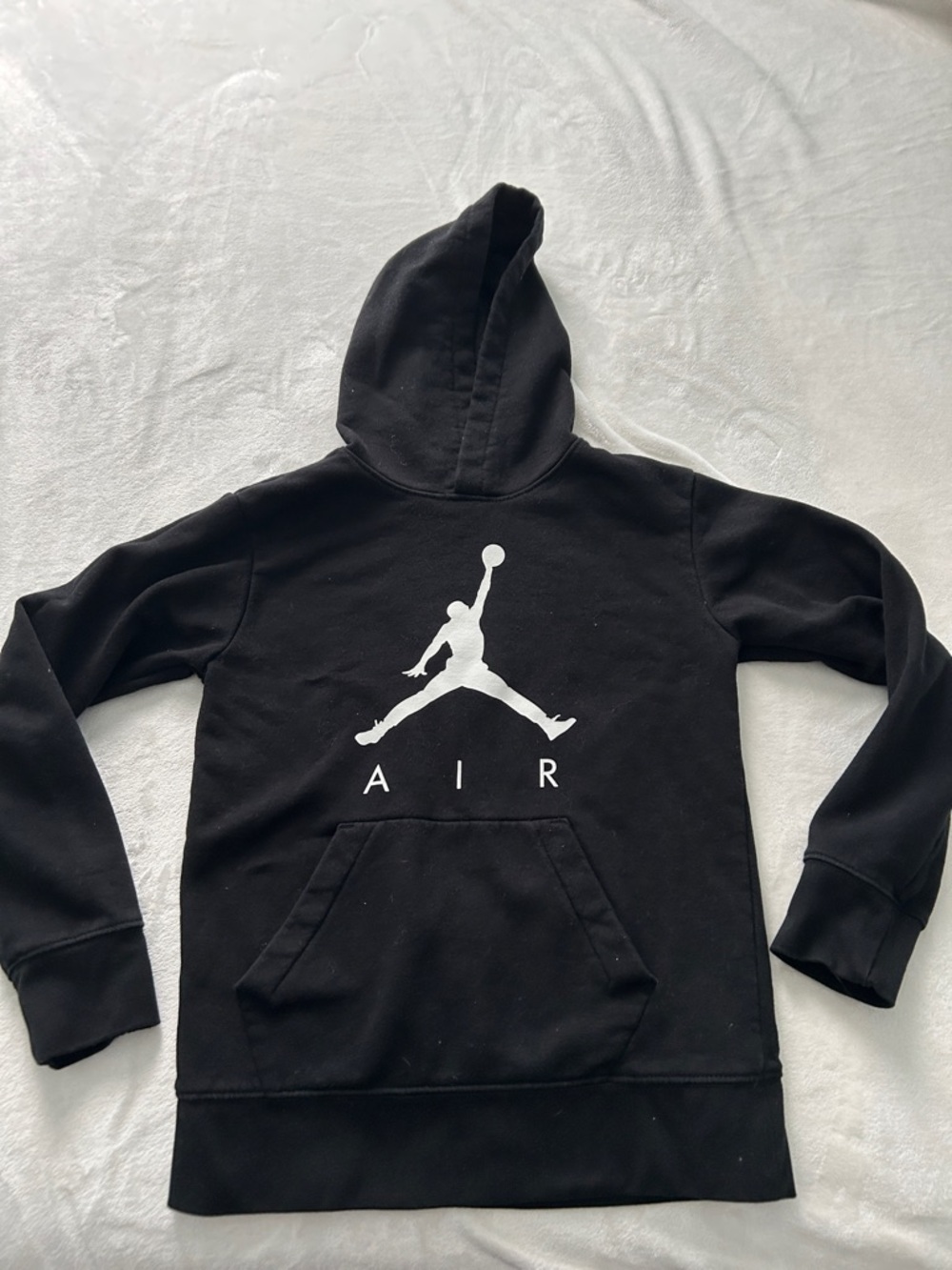 Nike Black Hoodie with White Air Jumpman Logo
